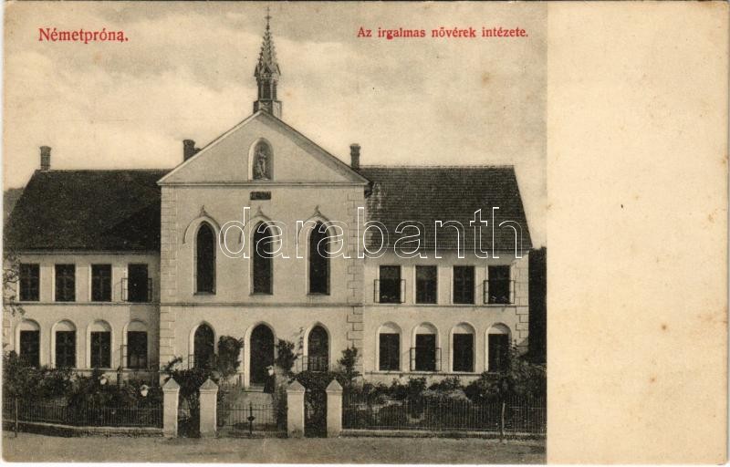 Németpróna, Deutsch-Proben, Nemecké Právno, Nitrianske Pravno; Az irgalmas nővérek intézete / nunnery, convent (fl)