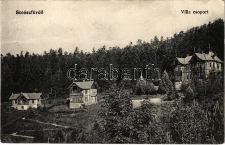 1917 Stószfürdő, Stoósz-fürdő, Kúpele Stós; Villa csoport. Wlaszlovits Gusztáv 4756. / villas (EK)