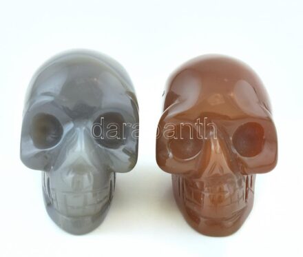 2db achát koponya, m:4cm
