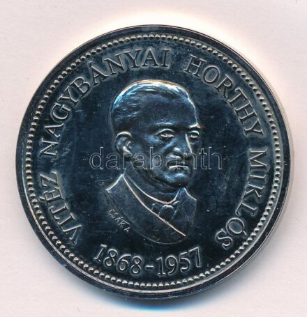 2020. 'Istennel a Hazáért - 100 éves a Vitézi Rend / Vitéz Nagybányai Horthy Miklós 1868-1956' kétoldalas, ezüstözött fém emlékérem (42,5mm) T:1