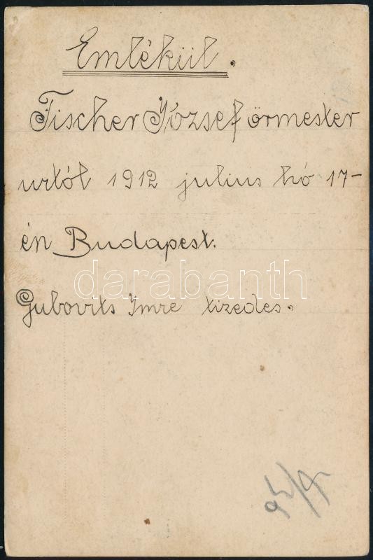 1912 Távbeszélő egység a laktanyaudvaron műszaki eszközökkel, hátoldalon feliratozva, 9×13,5 cm - Image 2