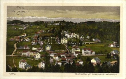Graz, Rosenberg mit Sanatorium Mariagrün