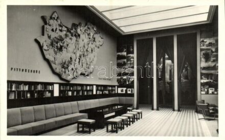 1937 Párizsi Világkiállítás, Magyarország pavilon, Turizmus terem, belső / Paris Exposition Internationale, Hongrie (Hungarian pavilion, tourism hall interior). Hungarika