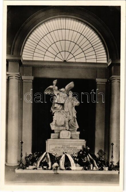 Székesfehérvár, Prohászka Ottokár síremléke + '1938 Székesfehérvár, Szent István Emlékév Országgyűlés' So. Stpl
