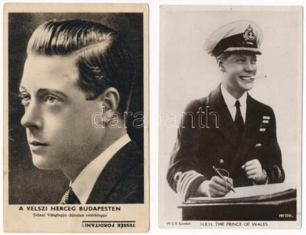 A velszi herceg / Prince of Wales - 2 db régi képeslap / 2 pre-1945 postcards