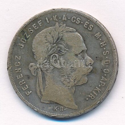 1878KB 1Ft Ag 'Ferenc József / Középcímer' T:3 Adamo M15