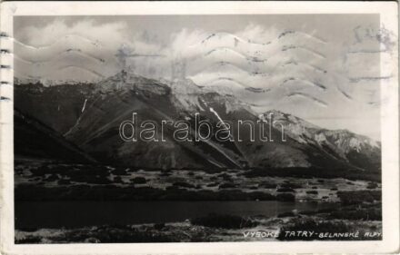 1934 Tátra, Magas-Tátra, Vysoké Tatry; Belanské Alpy / Belianske Tatry / Bélai-havasok / mountains (kis szakadás / small tear)
