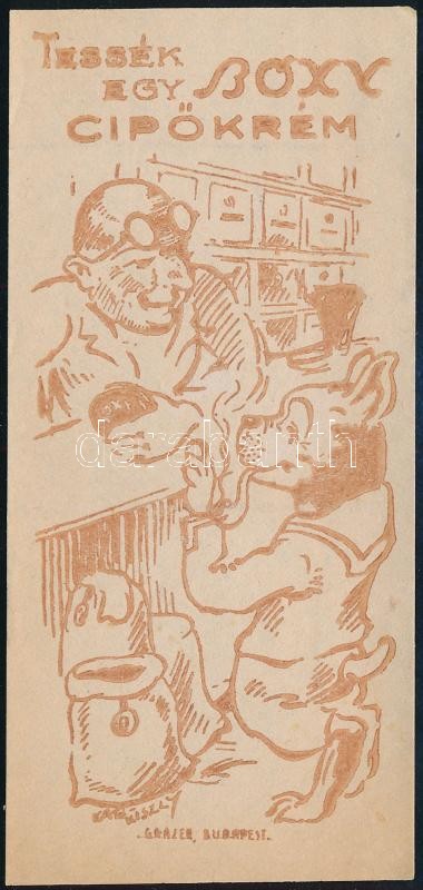 Bóxy cipőkrém számolócédula