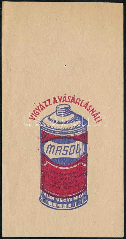 Masol tisztítószer számolócédula