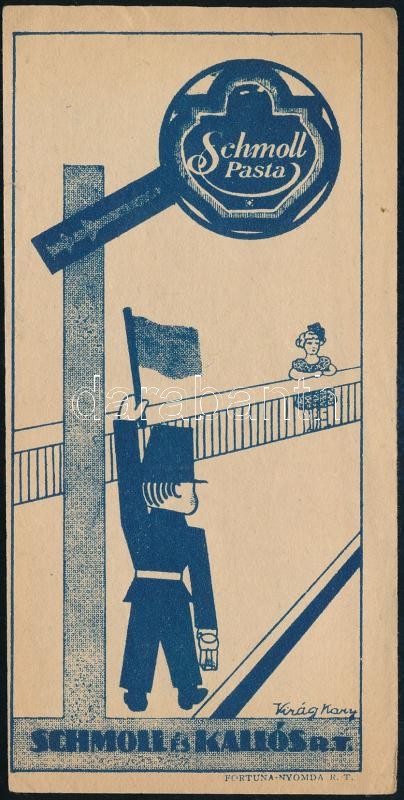 Schmoll pasta számolócédula