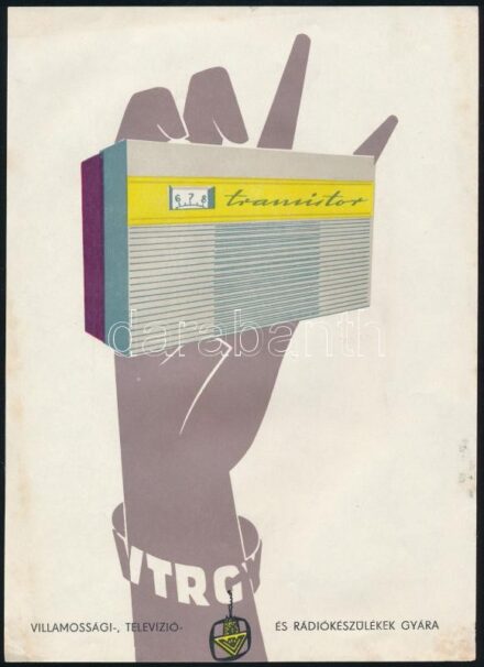 Villamossági-, Televízió- és Rádiókészülékek Gyára reklámos szórólap