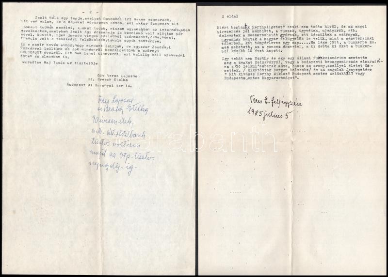 Zsolt Béláné Rácz Éva és Heiman Éva okmányai, útlevél, levelek, fotók, stb. - Image 4