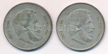 1947. 5Ft Ag 'Kossuth' (2x) T:3 patina Adamo F8.1