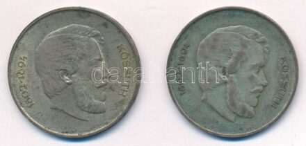 1947. 5Ft Ag 'Kossuth' (2x) T:3 patina Adamo F8.1