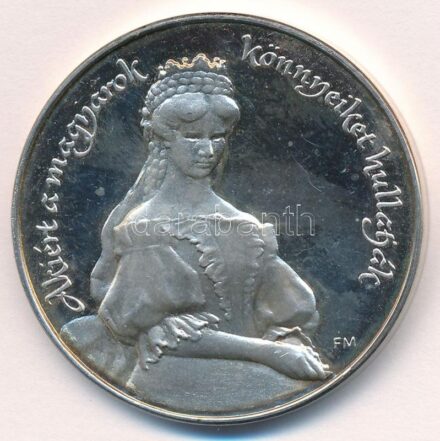 Fritz Mihály (1947-) 1998. 'MÉE Szeged / Erzsébet Királyné halálának 100. évfordulója' Ag emlékérem (33,74g/0.925/42,5mm) T:1- (PP) az egyik szélén kis patina Adamo SG34