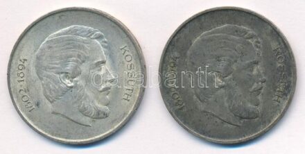 1947. 5Ft Ag 'Kossuth' (2x) T:3 patina Adamo F8.1