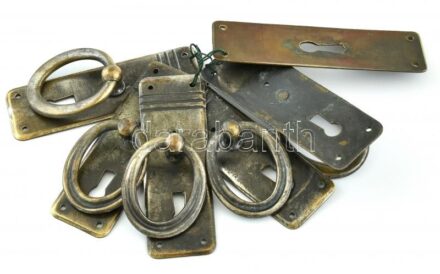 Ónémet zárcímke, kopott, 6 db. m.: 10 cm.