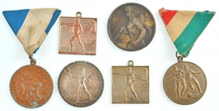 ~1920-1930. 6db-os sportéremtétel, közte 'Ferencz Városi Torna Club' és 'Szegedi Testgyakorlók Köre' T:2-3