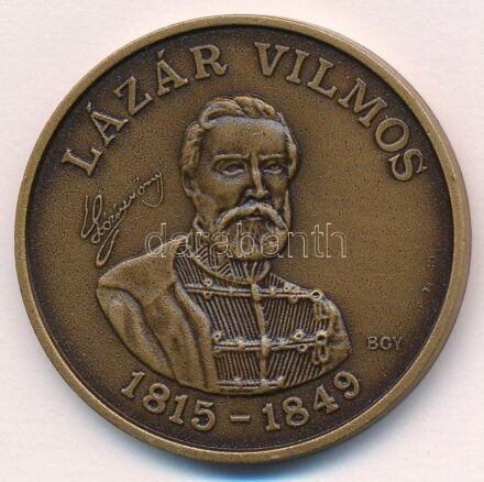 Bognár György (1944-) 1990. 'MÉE Gyöngyösi Csoport - Aradi Vértanúk / Lázár Vilmos' Br emlékérem (42,5mm) T:1 kis ph Adamo GS8