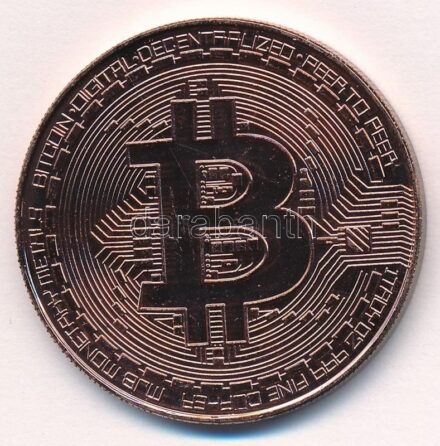2013. 'MJB MONETARY METALS - BITCOIN DIGITAL DECENTRALIZED PEER TO PEER - 1 TROY OZ .999 FINE COPPER / AOCS APPROVED - MJB 2013' Cu emlékérem (39mm) T:1- kis karcok az előlapon