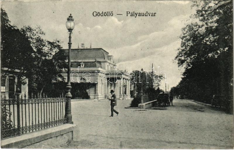 Gödöllő, Pályaudvar, vasútállomás. Vasúti levelezőlapárusítás 6922.