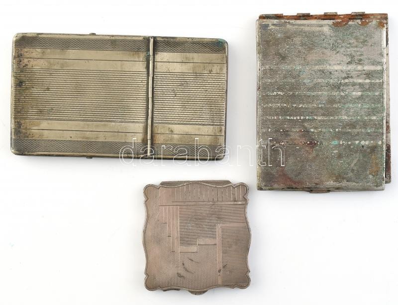 3 db fém cigaretta tárca 7,10,14 cm