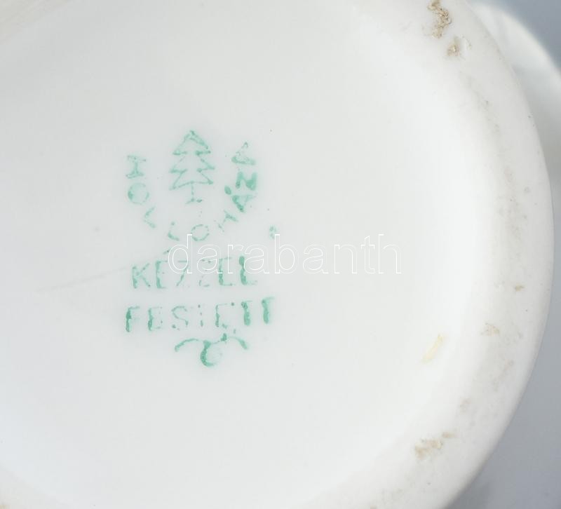 3 db retro balatoni szuvenír porcelán tárgy: Kőporc, Hollóházi. 14 cm-ig - Image 2