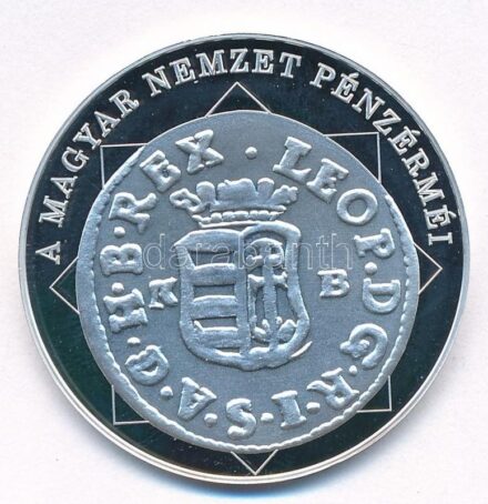 DN 'A magyar nemzet pénzérméi - Egyetlen király pénze, a duarius 1657-1705' Ag emlékérem, tanúsítvánnyal (10,37g/0.999/35mm) T:PP