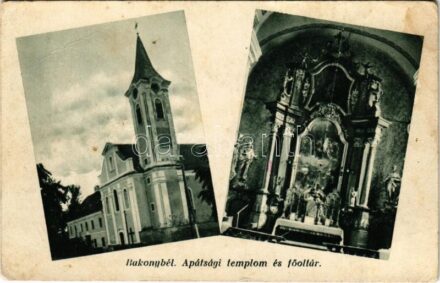 1935 Bakonybél, Apátsági templom és főoltár, belső (EB)