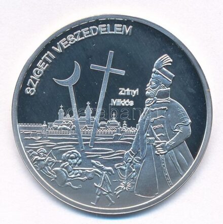 DN 'Nemzetünk nagyjai - Zrínyi Miklós' Ag emlékérem tanúsítvánnyal (10,37g/0.999/35mm) T:PP