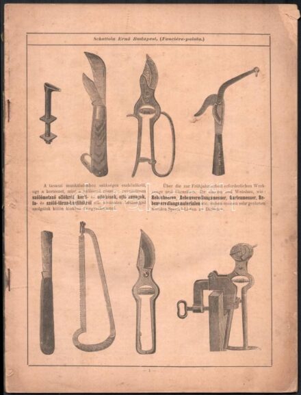 cca 1890-1900 Schottola Ernő műszaki árjegyéke, gazdag képanyaggal illusztrált. Borító nélkül, 1-92 p.