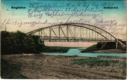 1916 Szeghalom, Berettyó híd (EK)