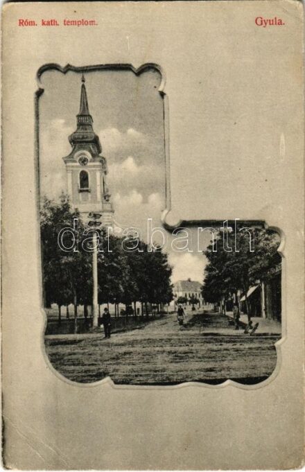 Gyula, Római katolikus templom. Szedő E. kiadása (EB)