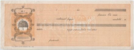 1934 Üres váltó, váltóilleték bélyegekkel