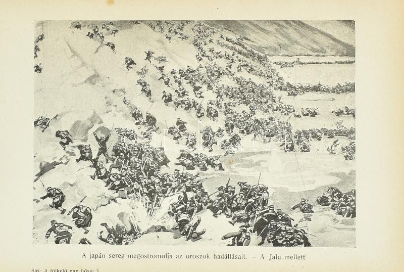 Sas Ede: A fölkelő nap hősei. Bp., 1904, Singer és Wolfner. Kiadói félvászon kötés, kopottas állapotban. - Image 2