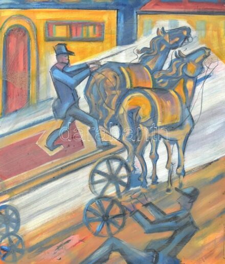 Jelzés nélkül: Konflis. Vegyes technika, karton, kissé sérült, 67×58 cm
