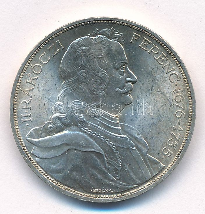1935. 2P Ag 'Rákóczi' T:1- patina, kis karcok Adamo P7.2
