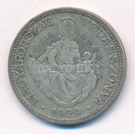 1929. 2P Ag 'Madonna' T:3 patina, kis ph Adamo P7