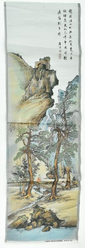 Kínai fali vászon, 93×28 cm
