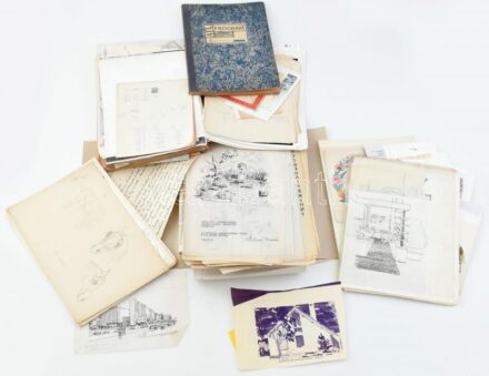 cca 1900-2000 Biczó család hagyatéka, többe közt Biczó András (1888-1957) festőművész, Biczó Judit (1915-1987) grafikus, Biczó Tamás (?-?) építész levelei, rajzai, grafikái, fotói, tervrajzai, néhány rovásírásos dokumentum