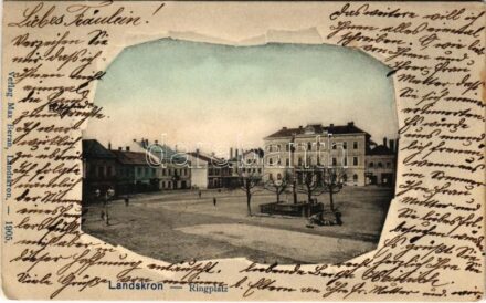 1905 Landskroun, Landskron; Ringplatz / square, hotel. Verlag Max Beran (EK)
