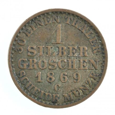 Német Államok / Poroszország 1869C 1gr Ag 'I. Vilmos' T:2- patina German States / Prussia 1869C 1 Groschen Ag 'Wilhelm I' C:VF patina Krause KM#485