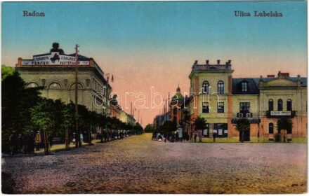 Radom, Ulica Lubelska / street view, shops