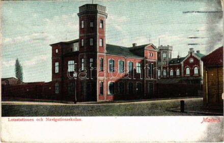 Malmö, Lotsstationen och Navigationsskolan / pilot station and navigation school (EK)