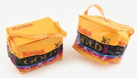2db Kodak retró fényképezőgép táska, kopott, 17x34cm