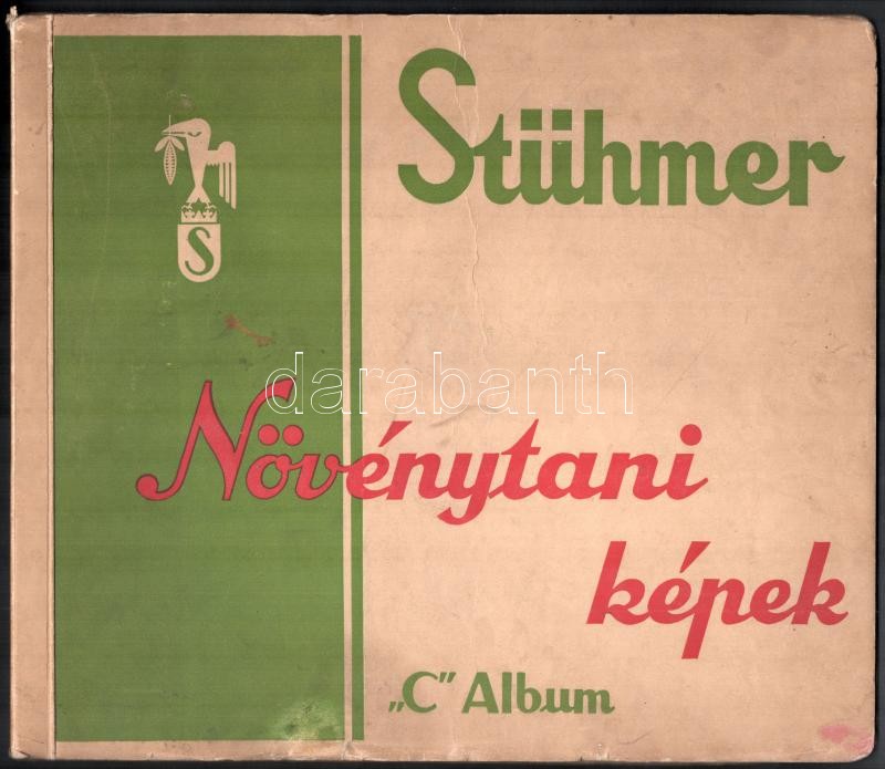 Stühmer. Növénytani képek. C album. Bp., é.n. Zahler Breuer. 6-6 levélen, 48-48 beragasztott, színes növény képpel. Teljes albumok. Fűzve, haránt alakú kiadói kartonborítókban. 28×32,3 cm.