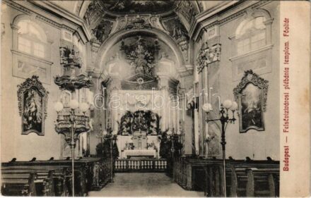 Budapest I. Felsővízivárosi plébániatemplom, főoltár, belső (fl)