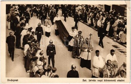 1926 Budapest, Szent István napi körmenet. Rigler r.-t. 111. sz. (EK)