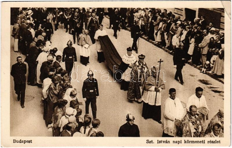 1926 Budapest, Szent István napi körmenet. Rigler r.-t. 111. sz. (EK)