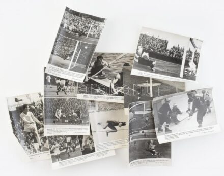 cca 1980 10 db MTI sajtófotó sporttal labdarúgással kapcsolatban 21x24 cm